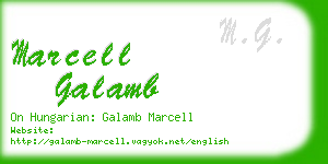 marcell galamb business card